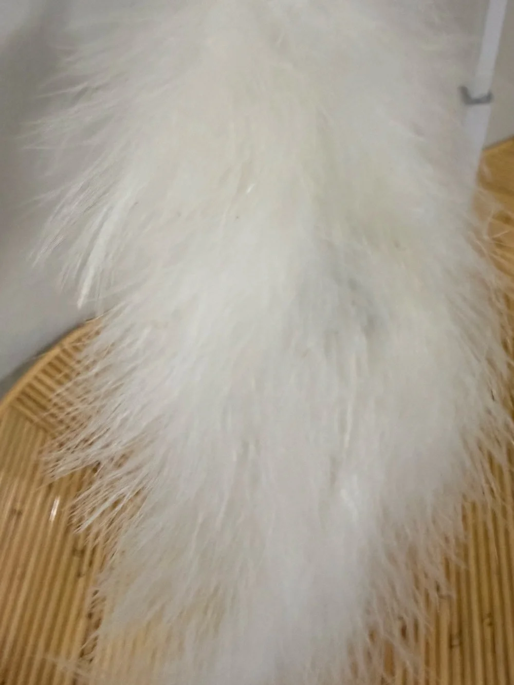 3 Kurt Adler Phoenix Clip-On Ornaments Gold Glitter Body & White Feather Tail
